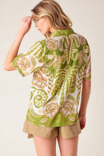 Load image into Gallery viewer, DISTANT ECHOES GREEN WOVEN SHIRT
