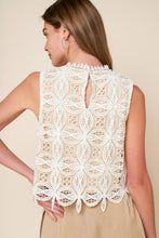 Load image into Gallery viewer, MEMORABLE FLIRT WOVEN LACE TOP

