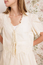 Load image into Gallery viewer, HAPPINESS COMES IN WOVEN TOP AND SHORT SET
