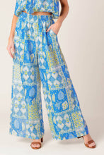 Load image into Gallery viewer, LET'S GET OUT OF TOWN WOVEN TOP AND PANT SET

