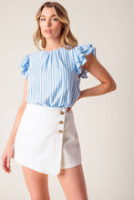 Load image into Gallery viewer, SWEET HARMONY BLUE WOVEN TOP
