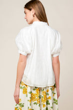 Load image into Gallery viewer, VINEYARD STROLL IVORY WOVEN TOP
