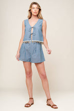 Load image into Gallery viewer, SONGS OF THE SKY WOVEN TOP AND SHORTS SET
