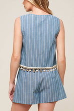 Load image into Gallery viewer, SONGS OF THE SKY WOVEN TOP AND SHORTS SET
