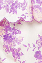 Load image into Gallery viewer, DARING DIVA LAVENDER WOVEN TOP AND SHORTS SET
