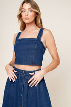 Load image into Gallery viewer, SIMPLY THE VIBE DENIM TOP AND SKIRT SET
