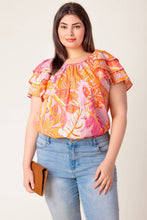 Load image into Gallery viewer, EVENING GLOW PINK WOVEN TOP
