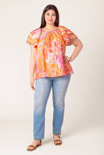 Load image into Gallery viewer, EVENING GLOW PINK WOVEN TOP
