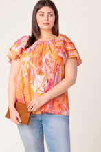 Load image into Gallery viewer, EVENING GLOW PINK WOVEN TOP
