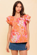Load image into Gallery viewer, EVENING GLOW PINK WOVEN TOP
