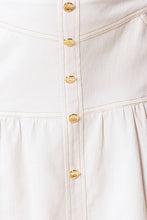 Load image into Gallery viewer, DOING IT MY WAY WHITE WOVEN TOP AND SKIRT SET
