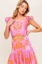Load image into Gallery viewer, DISTANT SUN WOVEN TOP AND SKIRT SET
