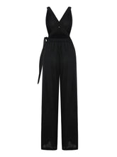Load image into Gallery viewer, Wrap Your Way Jumpsuit - Black
