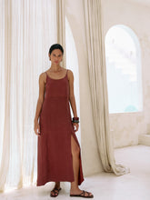 Load image into Gallery viewer, Lucid Midnight Maxi Dress - Burgundy
