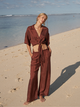 Load image into Gallery viewer, Lucid Flow Tie Pants - Burgundy
