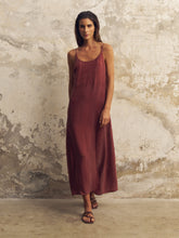 Load image into Gallery viewer, Lucid Midnight Maxi Dress - Burgundy
