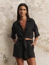 Load image into Gallery viewer, Lucid Flow Tie Shorts - Black
