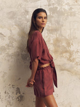 Load image into Gallery viewer, Lucid Tie Shirt - Burgundy
