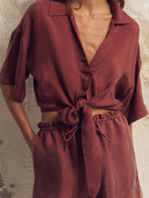 Load image into Gallery viewer, Lucid Tie Shirt - Burgundy

