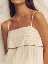 Load image into Gallery viewer, Puglia Stripes Mini Dress - Oatmeal
