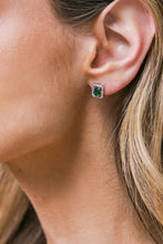 Load image into Gallery viewer, HALO ZIRCONIA ROUND EARRINGS
