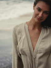 Load image into Gallery viewer, Terra Shirt Dress - Khaki Green
