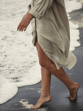 Load image into Gallery viewer, Terra Shirt Dress - Khaki Green
