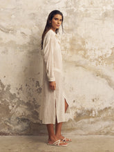 Load image into Gallery viewer, Voyage Shirt Dress - White Stripes
