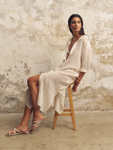 Load image into Gallery viewer, Voyage Shirt Dress - White Stripes
