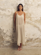 Load image into Gallery viewer, Yaz Dress - Khaki Green Stripes
