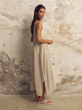 Load image into Gallery viewer, Yaz Dress - Khaki Green Stripes
