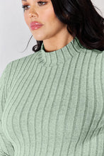 Load image into Gallery viewer, Basic Bae Full Size Ribbed Mock Neck Long Sleeve T-Shirt
