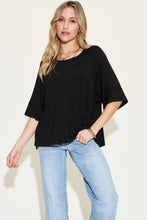 Load image into Gallery viewer, Basic Bae Full Size Bamboo Round Neck Exposed Seam T-Shirt

