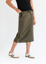 Load image into Gallery viewer, Abbie Mesh Detail Knit Midi Skirt
