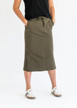 Load image into Gallery viewer, Abbie Mesh Detail Knit Midi Skirt
