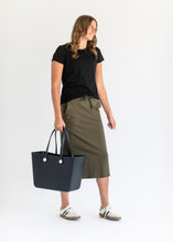 Load image into Gallery viewer, Abbie Mesh Detail Knit Midi Skirt
