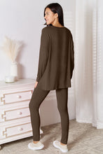 Load image into Gallery viewer, Basic Bae Bamboo Full Size V-Neck Long Sleeve Top and Pants Lounge Set
