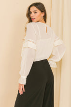 Load image into Gallery viewer, HIGH EXPECTATIONS KNIT EYELET TOP
