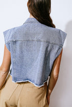 Load image into Gallery viewer, CLAIM TO FAME DENIM VEST
