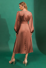 Load image into Gallery viewer, GREAT IMPRESSIONS SATIN MIDI DRESS

