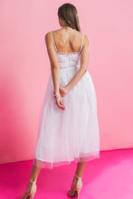 Load image into Gallery viewer, WON YOUR HEART TULLE MIDI DRESS
