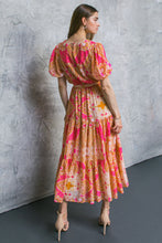 Load image into Gallery viewer, LAST NIGHT FLORAL WOVEN MIDI DRESS
