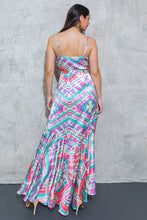 Load image into Gallery viewer, DOUBLE FANTASY SATIN MAXI DRESS
