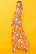 Load image into Gallery viewer, THE SUN RISING WOVEN MIDI DRESS
