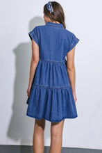 Load image into Gallery viewer, JUST THE BEGINNING TWILL MINI DRESS

