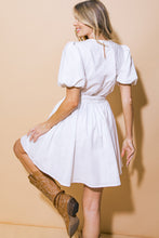 Load image into Gallery viewer, IN MY FEELINGS WOVEN MINI DRESS
