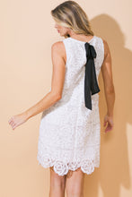 Load image into Gallery viewer, ACROSS THE WAY WOVEN LACE MINI DRESS
