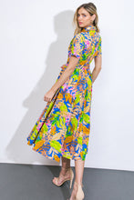 Load image into Gallery viewer, KEEP BLOOMING WOVEN MIDI DRESS
