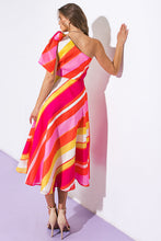 Load image into Gallery viewer, SWEETEN THE DAY WOVEN MIDI DRESS
