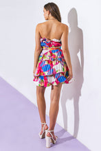 Load image into Gallery viewer, PARADISE PALMS WOVEN MINI DRESS

